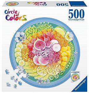 Пазл Ravensburger Circle of Colours Poke Bowl 17351 500 елементів круглий 12+ - Фото 1