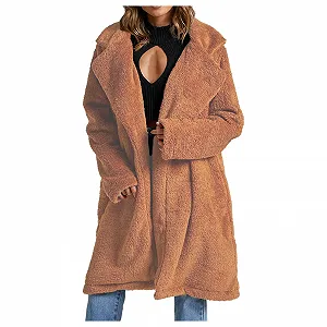 Жіноча зимова куртка Парка з лацканами - Фото 1