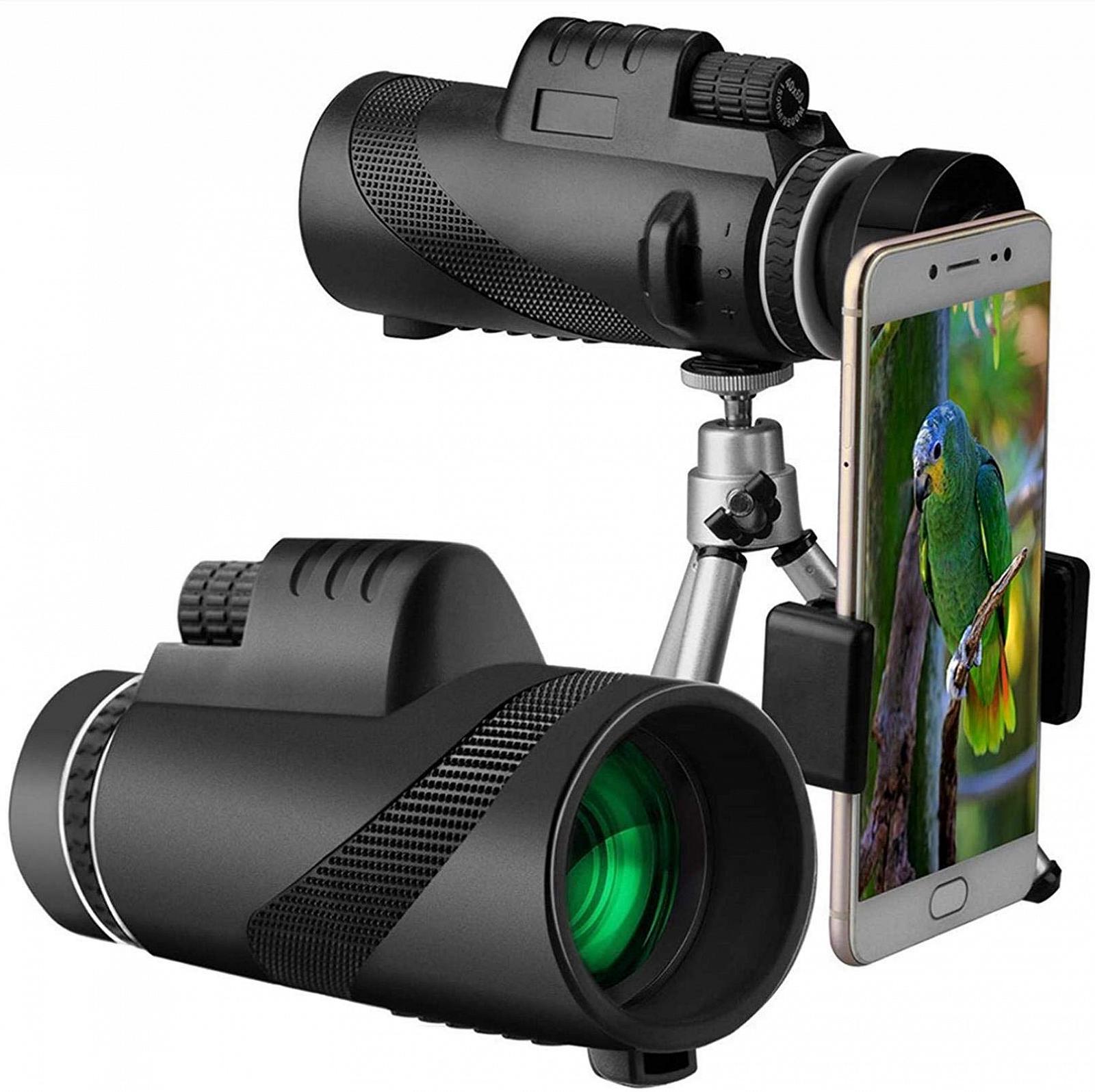 Монокуляр MRKU HD Zoom 40x60 52 мм з штативом та телефонним тримачем, фото №1