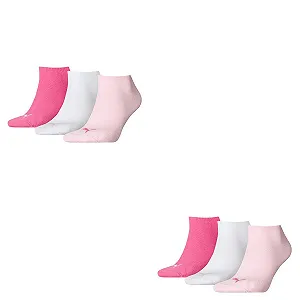 Шкарпетки Puma Спортивні Унісекс, 3 шт. Puma Unisex Sneaker Plain 6p - 422 Pink Lady, розмір: 39-42 - Фото 1