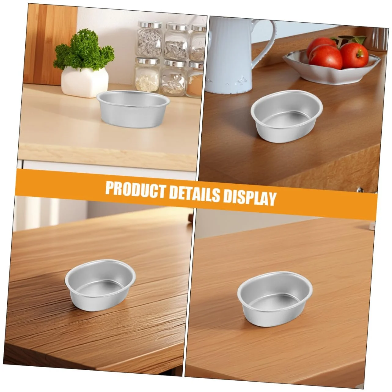 Форми для запікання VALICLUD Набір 2 шт. Овальні Алюмінієвий сплав Антипригарне покриття, фото №3