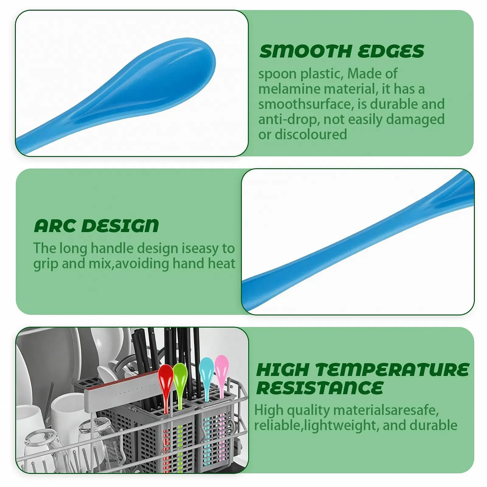 Набір пластикових ложок, 16 шт., фото №5