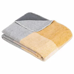 Плед s.Oliver Чек Grey Жовтий, 150 x 200 см - Фото 1