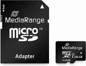 Купити Карта пам'яті MediaRange Micro SDXC 256GB Speed Class 10 з SD-адаптером - Фото 1 Карта пам'яті MediaRange Micro SDXC 256GB Speed Class 10 з SD-адаптером - Фото 1