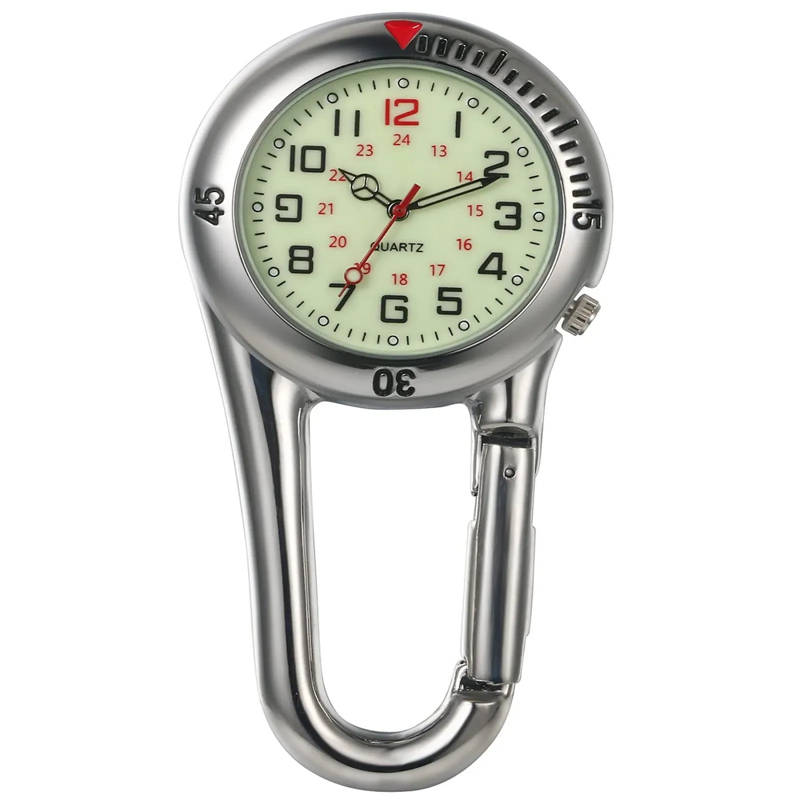 Кишеньковий годинник Avaner з карабіном Цифровий годинник-карабін з люмінесцентним циферблатом, фото №1