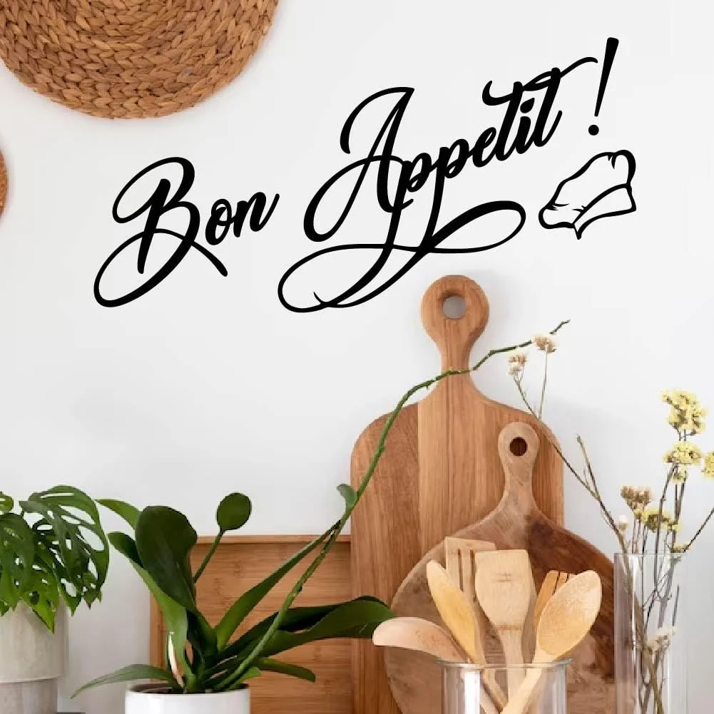 Наклейка на стіну SUPERDANT Bon Appetit Food Texts Вініл 90 x 30 см, фото №4