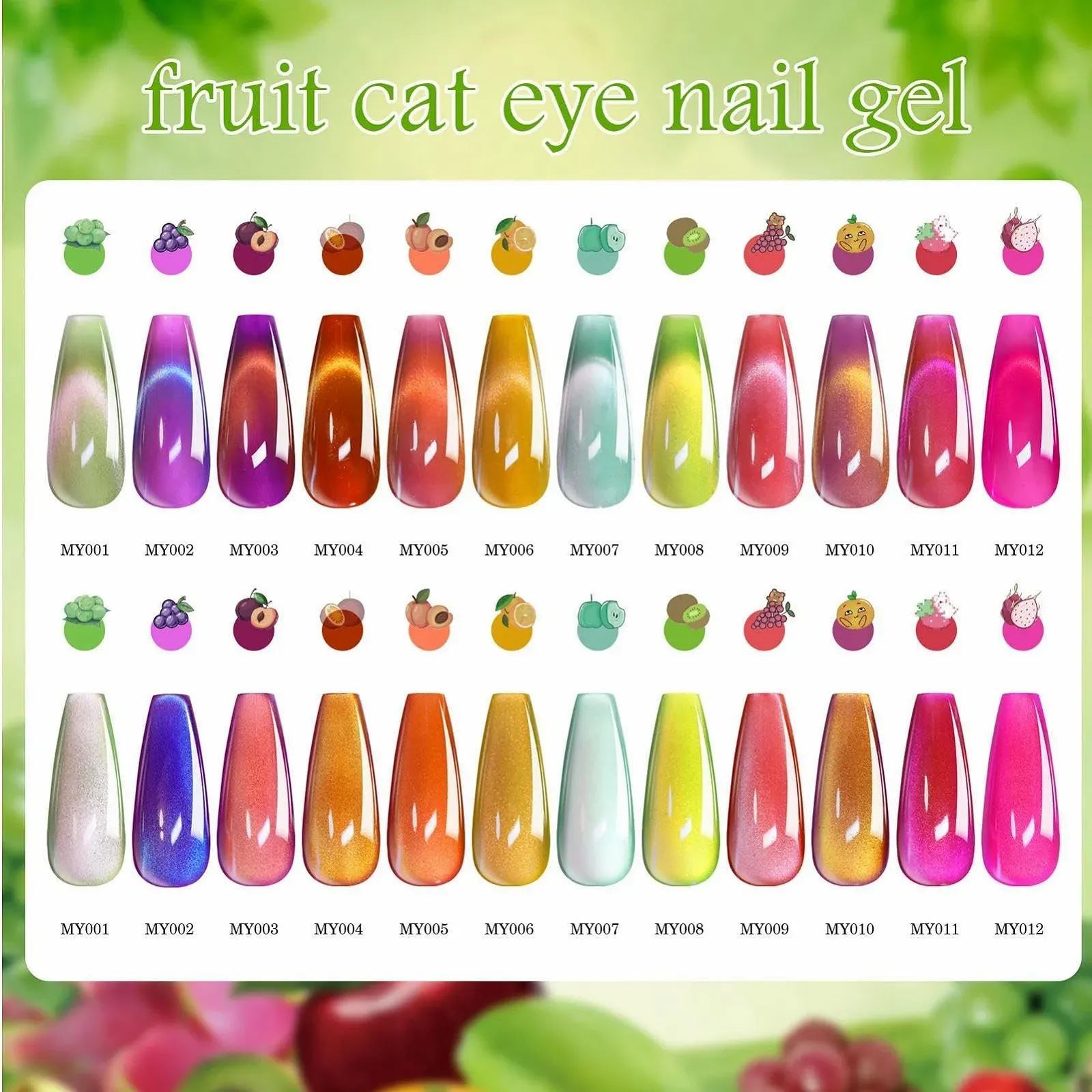 Гель-лак Mihauuke Кошачий глаз для женщин - набор для маникюра из 12 предметов, фото №5 Гель-лак Mihauuke Кошачий глаз для женщин - набор для маникюра из 12 предметов, фото №5