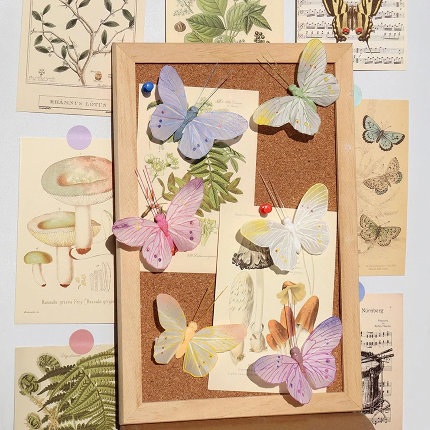 Наклейки для стін Feather Butterfly 3D Набір 6 шт. Кольорові, фото №7 Наклейки для стін Feather Butterfly 3D Набір 6 шт. Кольорові, фото №7