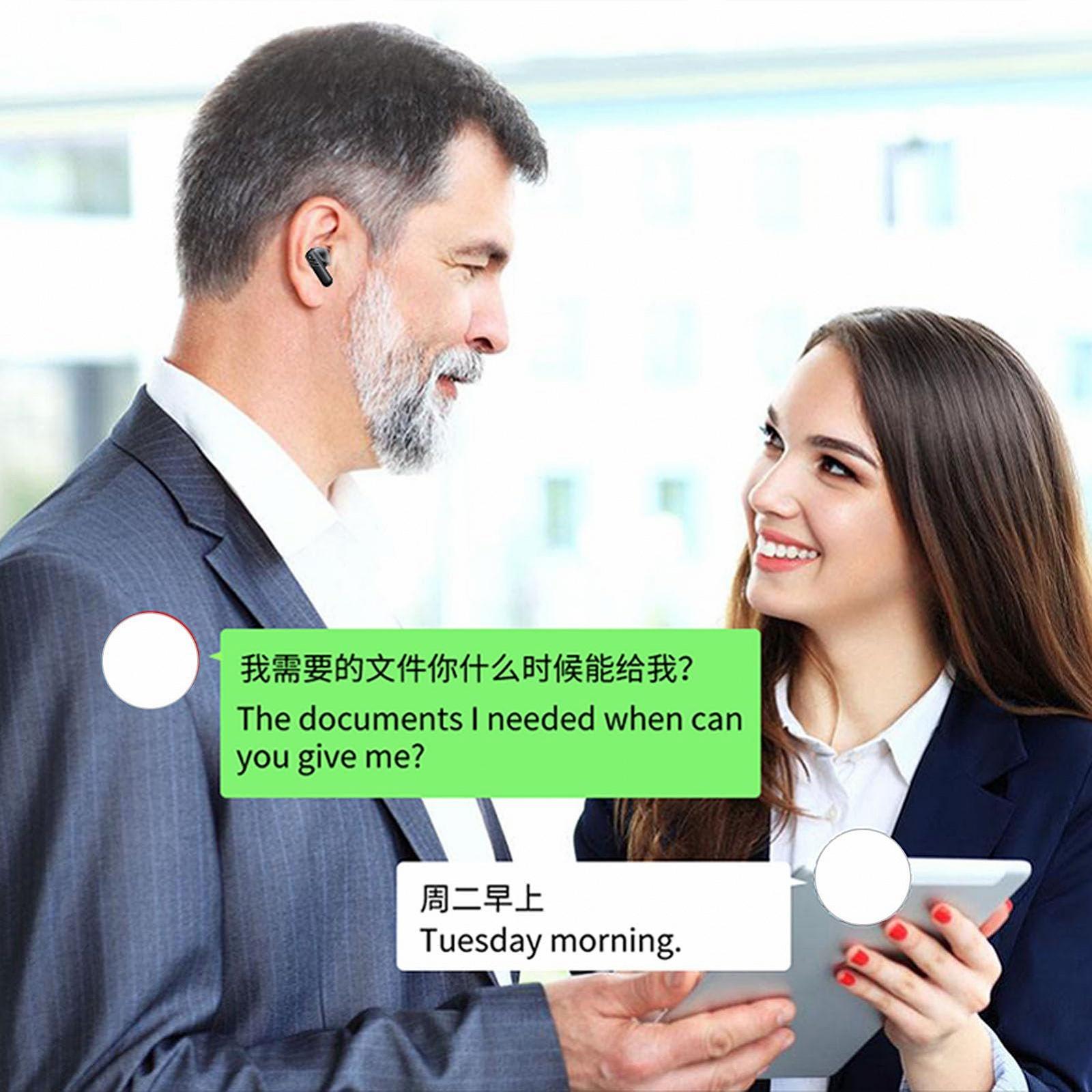 Наушники для перевода ANC 5.4, 144 языка, сенсорное управление, в реальном времени, многофункциональные, фото №4