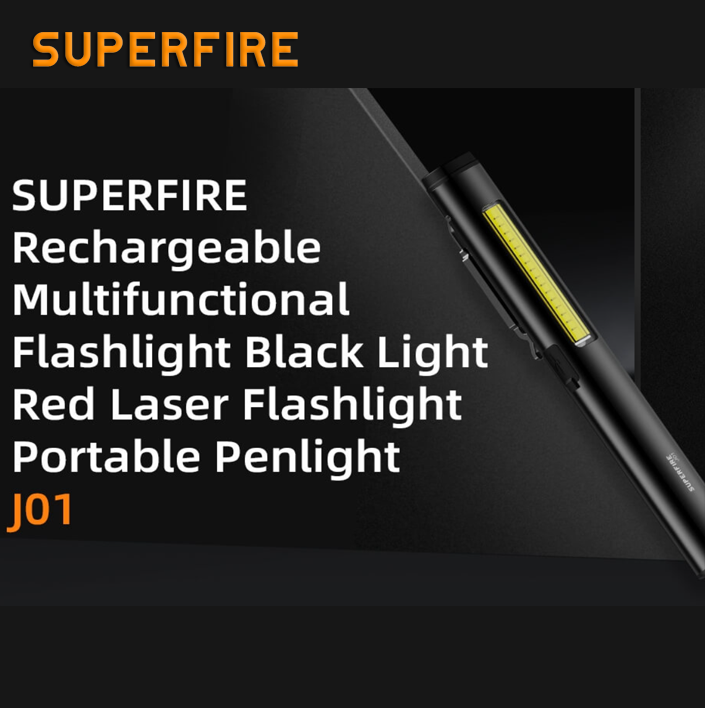 Фонарь многофункциональный карманный J01 SuperFire 400 Lumen IP42, фото №8 Фонарь многофункциональный карманный J01 SuperFire 400 Lumen IP42, фото №8