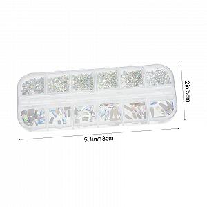 Стразы для ногтей FRCOLOR DIY, нерегулярные формы для украшения маникюра synthetic.ua - Фото 1