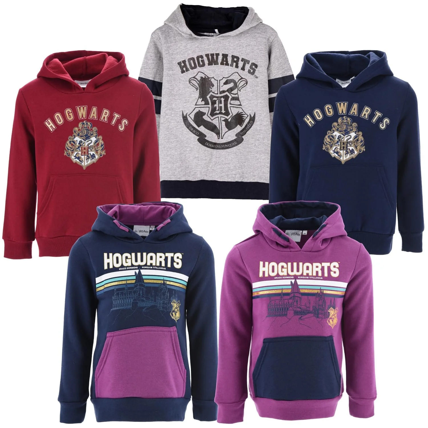 Худі Harry Potter для дівчат та хлопчиків з повним принтом - осінь-зима - офіційно ліцензована, фото №1