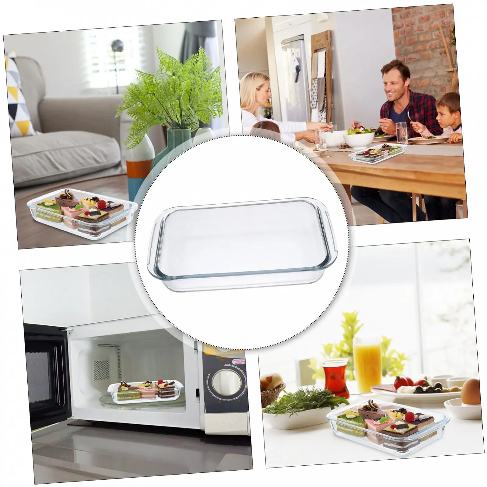 Форма для запекания Стеклянная Термостойкая Прозрачная, фото №6 Форма для запекания Стеклянная Термостойкая Прозрачная, фото №6