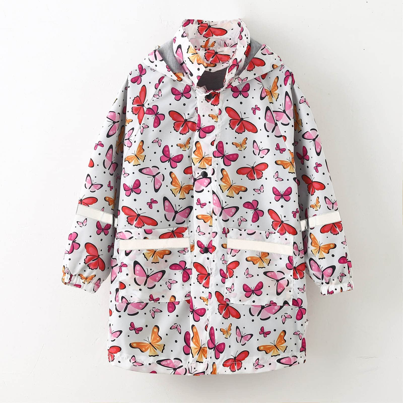 Детский Дождевик с Капюшоном Мультяшный Принт Ветрозащитный, фото №6