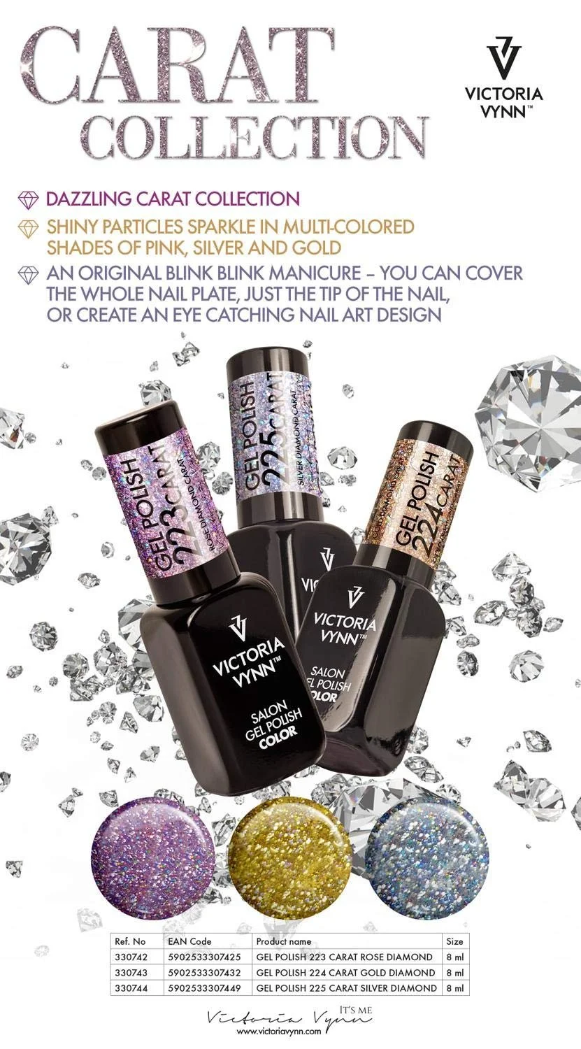 Гель-лак Victoria Vynn Carat Collection UV LED Hybrid 225 Серебряный, фото №2 Гель-лак Victoria Vynn Carat Collection UV LED Hybrid 225 Серебряный, фото №2