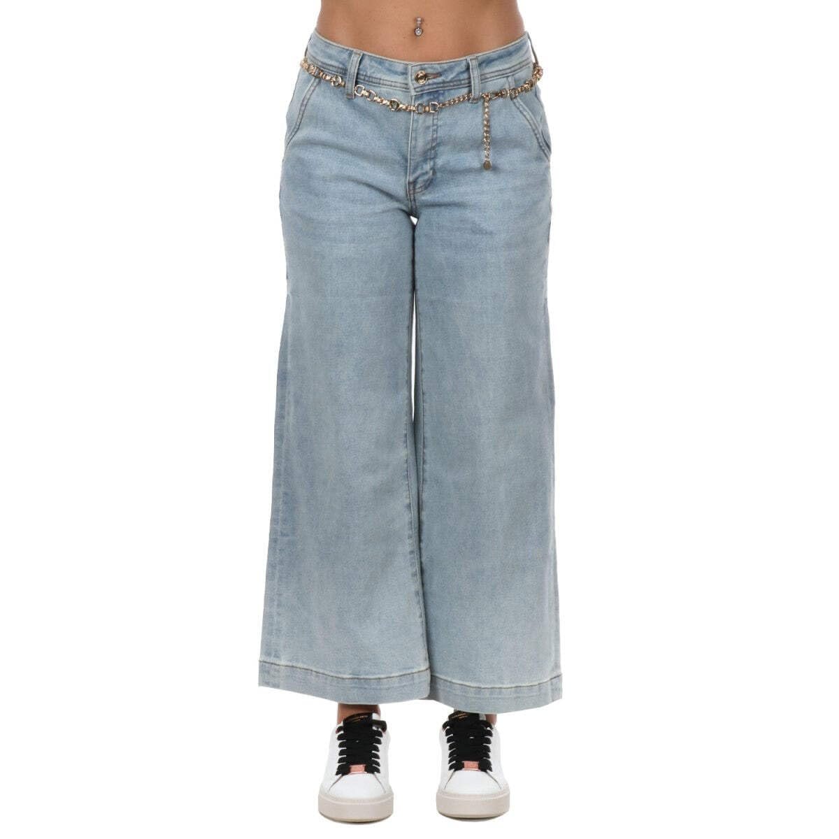 Женские джинсы Guess - Zoya Wide Leg Cropped (W4YA1LD55M0) Голубой - 27, фото №1