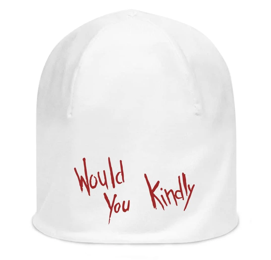 Унисекс Эластичная Хлопковая Шапка Would You Kindly Белая, Универсальный размер, фото №1