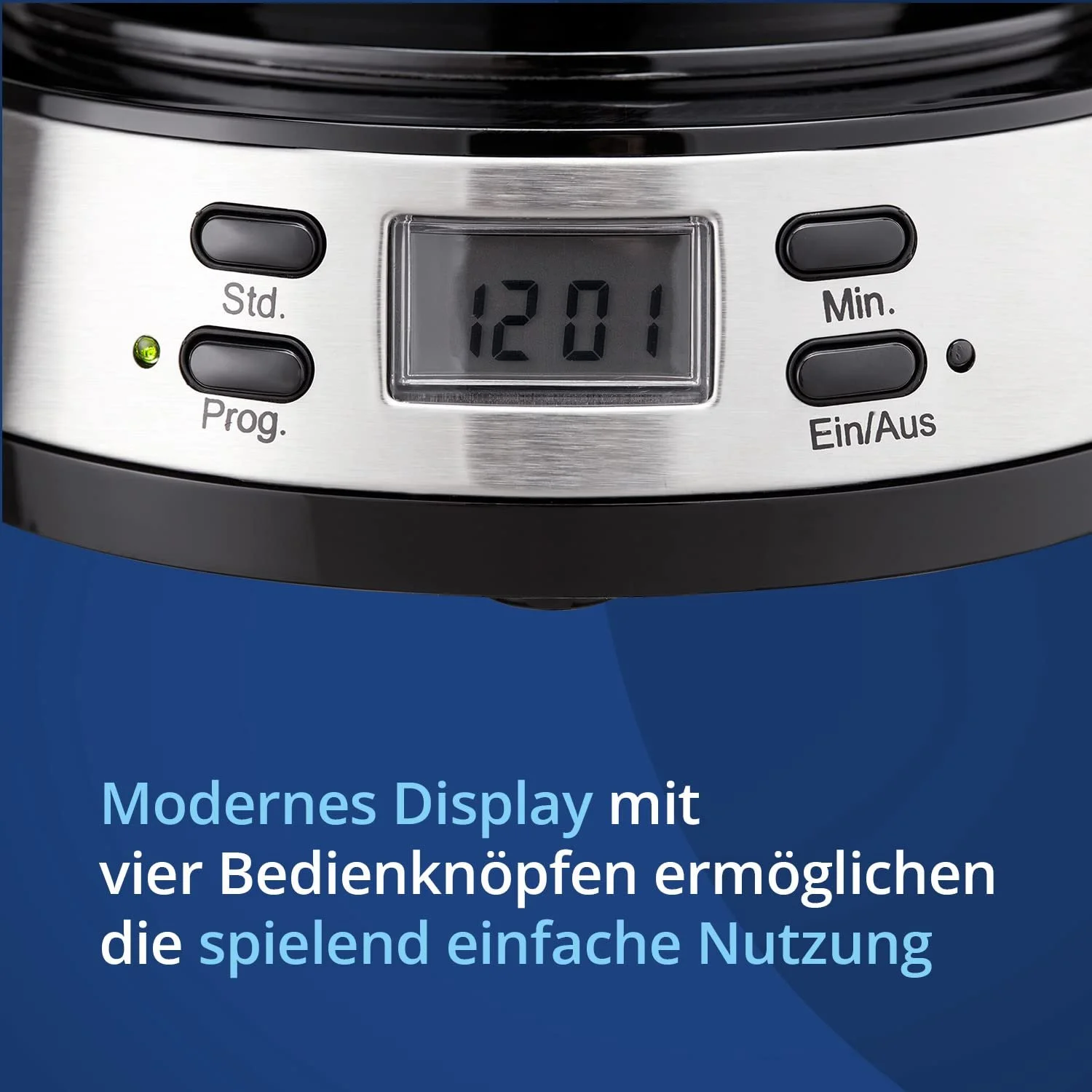 Кофеварка фильтрационная KHG KA-186SE 1.5 л 1000 Вт Черная, фото №3