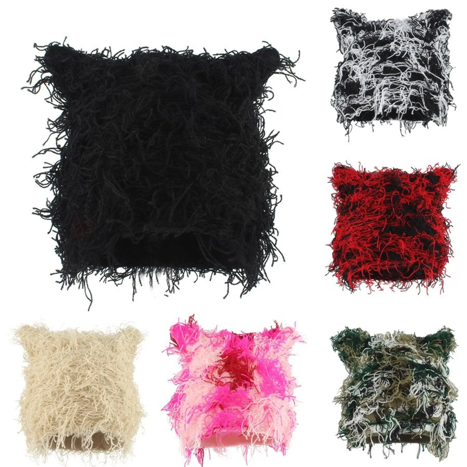 В'язана шапка-біні Limtula з котячими вушками, фото №6