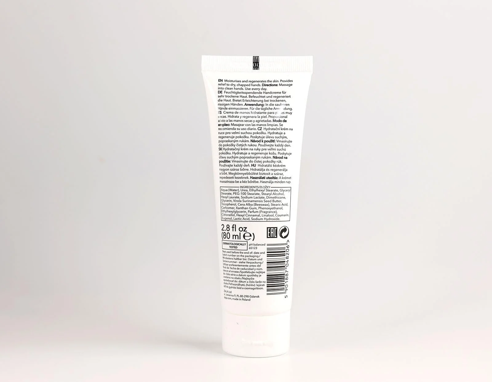 Крем для рук Hidratante З олією Укууби 5% Сечовини 80 мл, фото №2