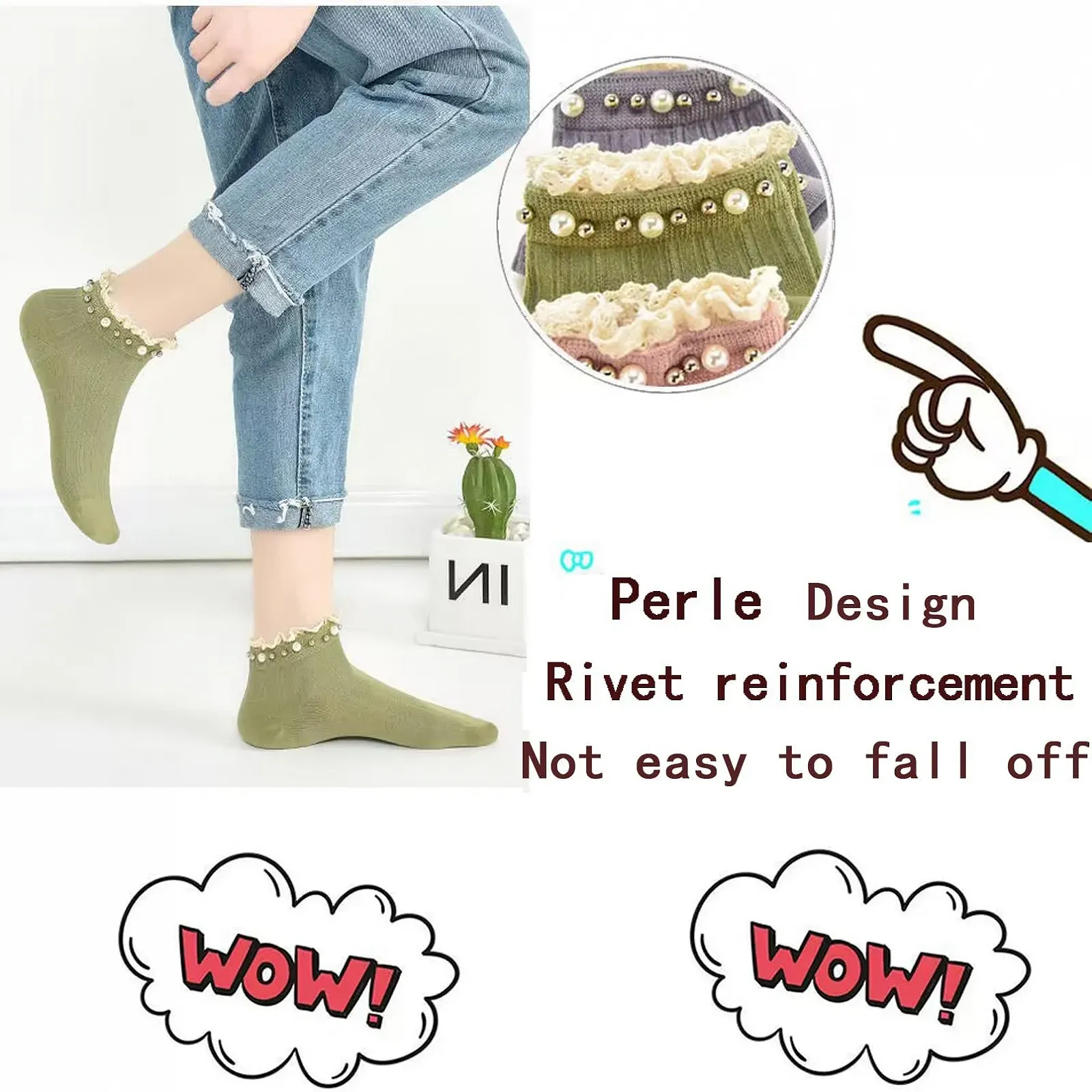 Жіночі шкарпетки Бавовна 35-38 Короткі шкарпетки, 6 пар, фото №3