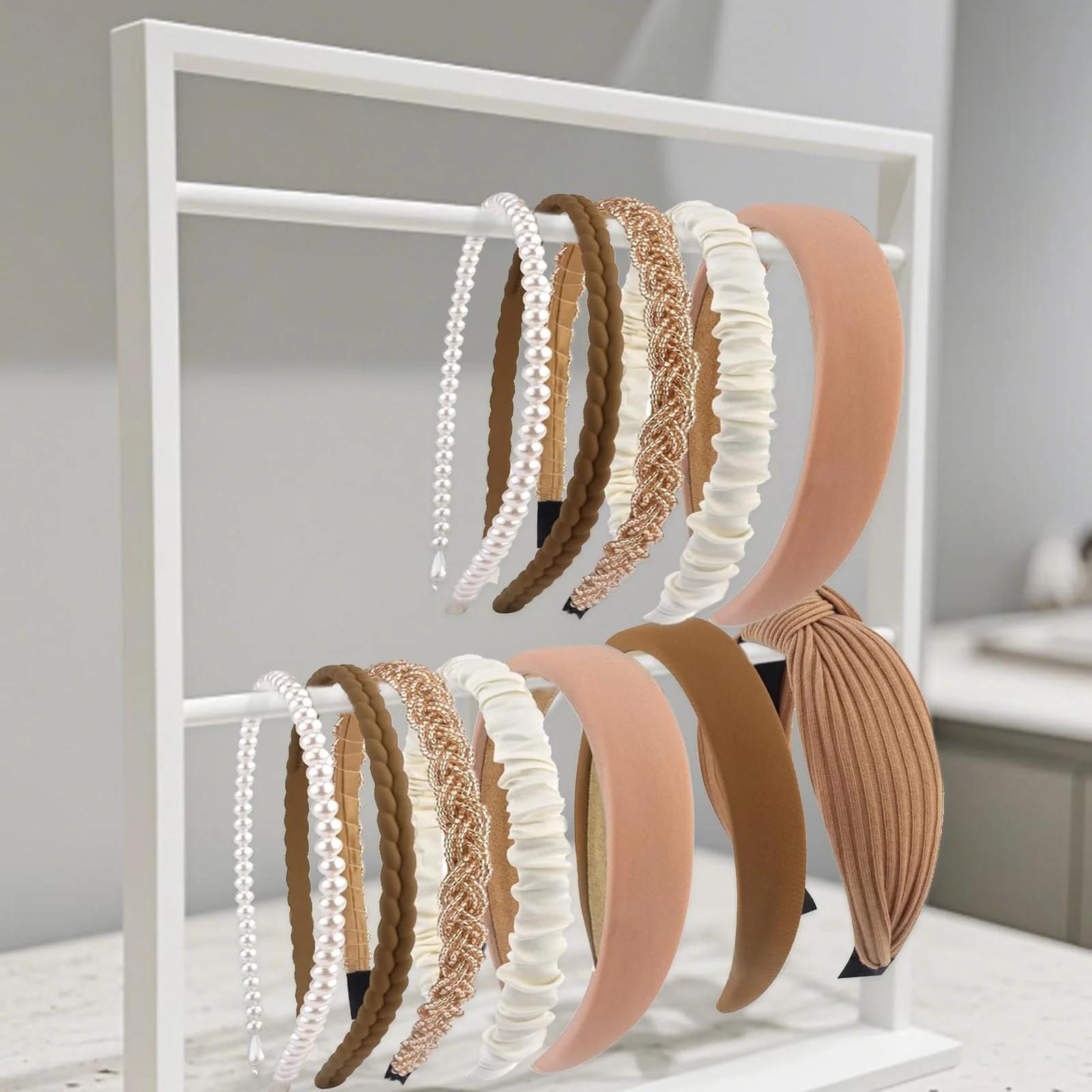 Набір жіночих обручів на голову 7 штук, фото №5