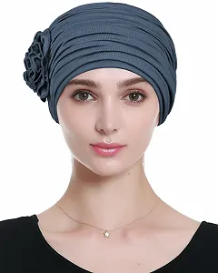 Шапка Alnorm Цветочный дизайн Chemo для женщин synthetic.ua - Фото 1