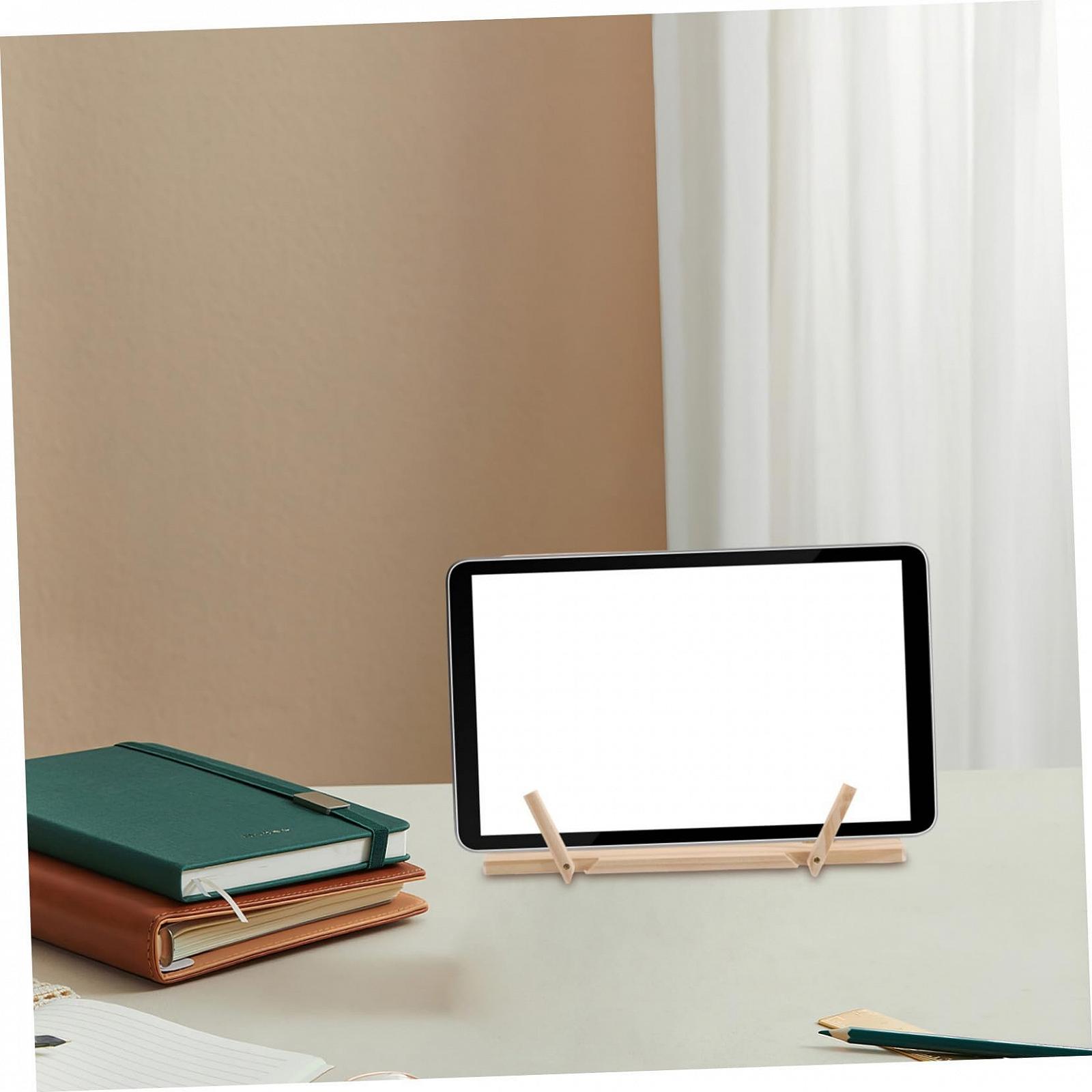 Регулируемая Деревянная Подставка для Книг с Боковыми Держателями, фото №5