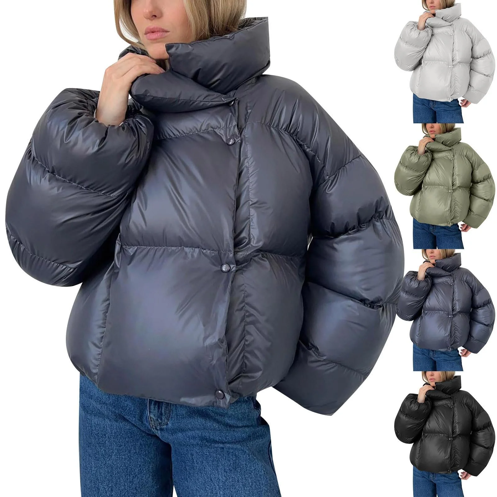 Пуховик YWLINK Жіночий 3/4 Чорний, фото №1