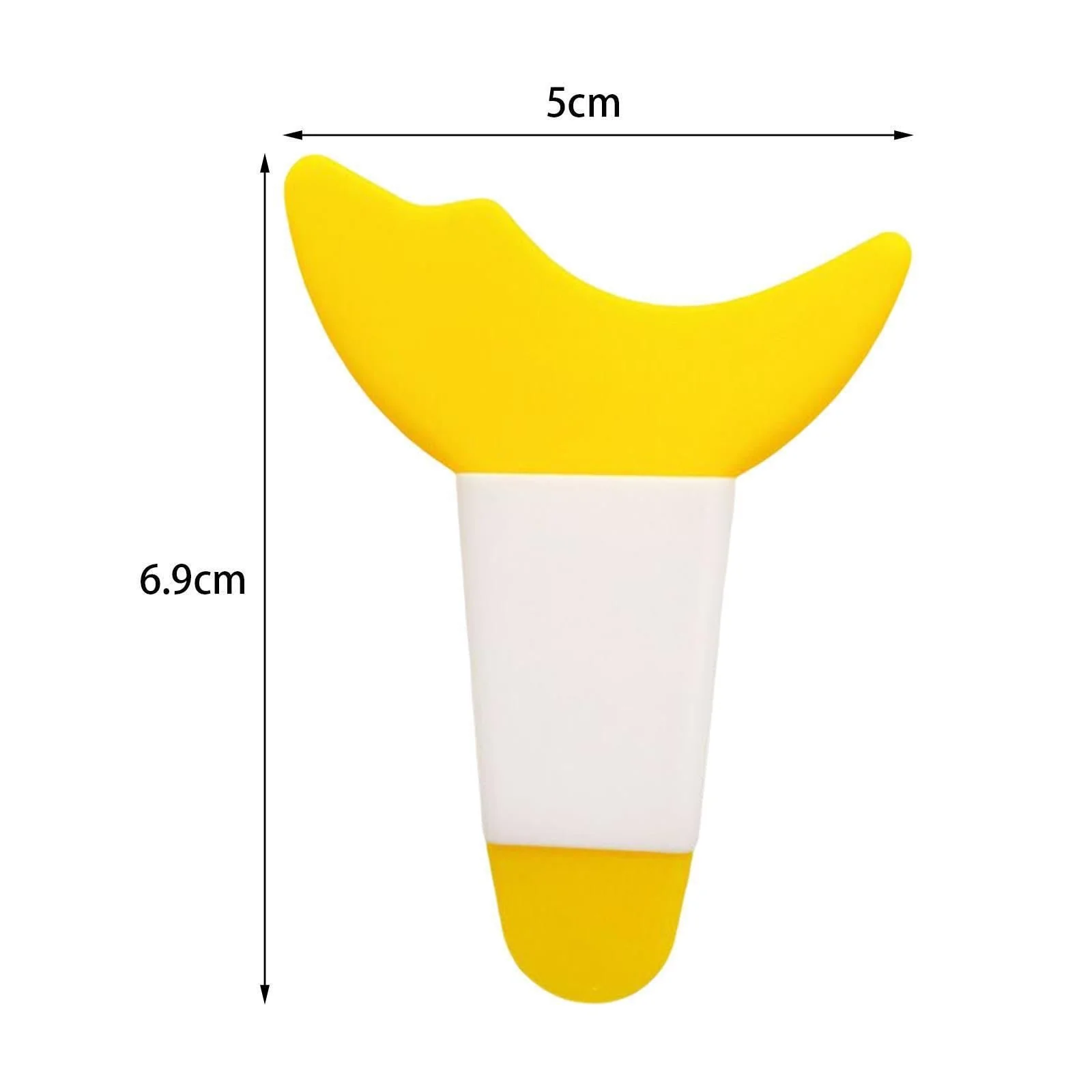 Трафарети для підводки очей Lmoikesz багатофункціональні, силіконові, жовті, 9 см x 5 см, 6.9 x 5 см, фото №4