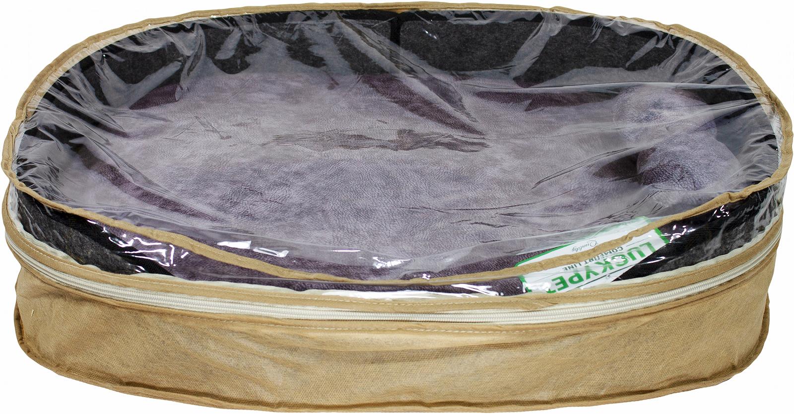 Лежак Lucky Pet Цезарь 3 42x56x12 см Серый с фиолетовым 4820268551030, фото №3