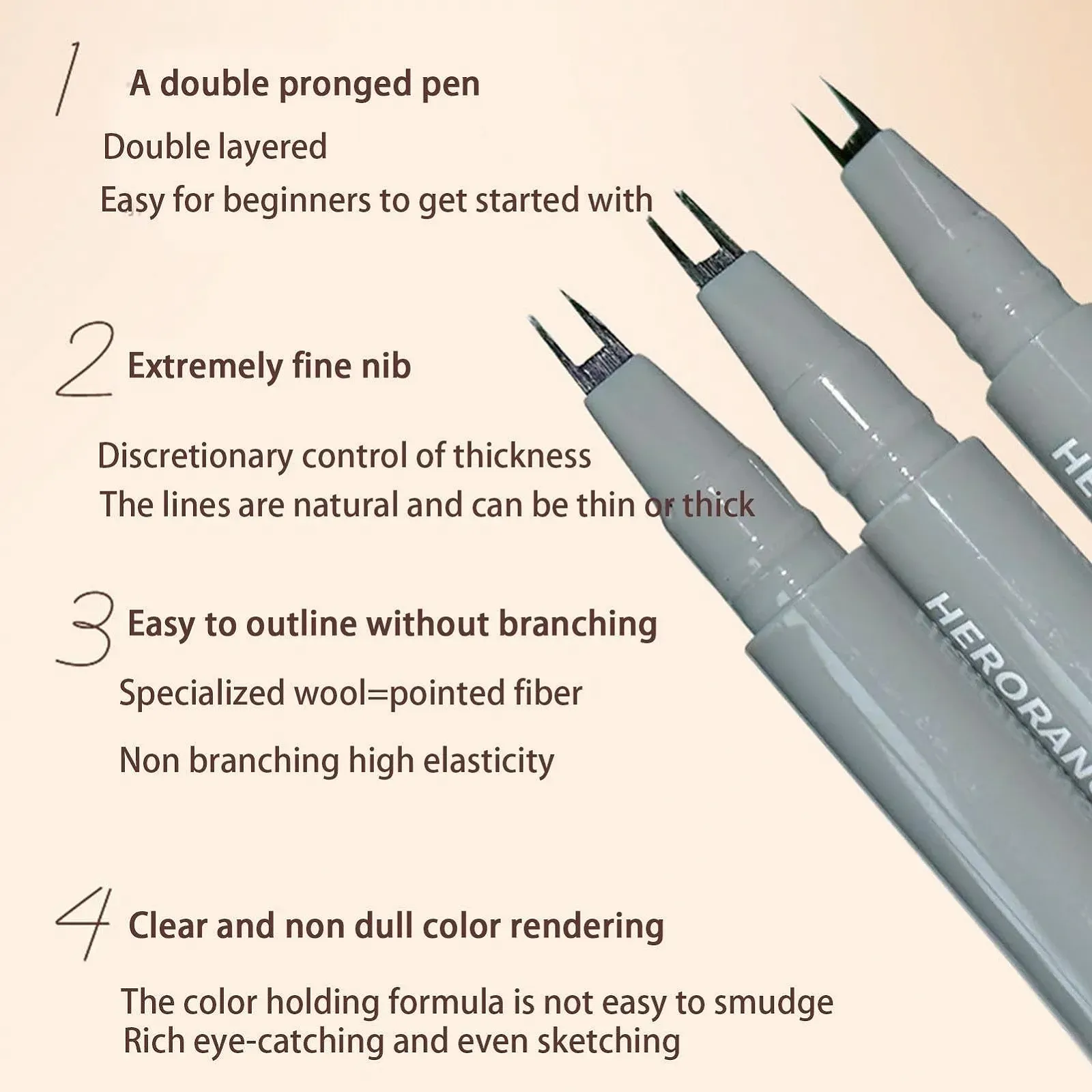 Підводка для очей Подвійний кіготь водостійка, фото №6 Підводка для очей Подвійний кіготь водостійка, фото №6