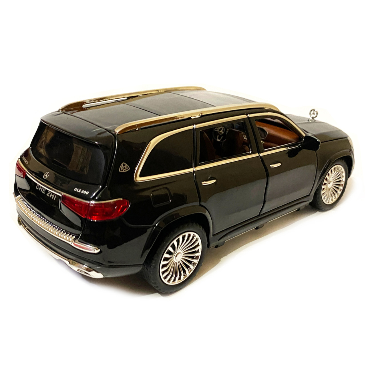 Машинка игровая Maybach GLS600 АвтоЕксперт Премиум Майбах металл черный свет звук 21*8*7 см (GT-0311), фото №4