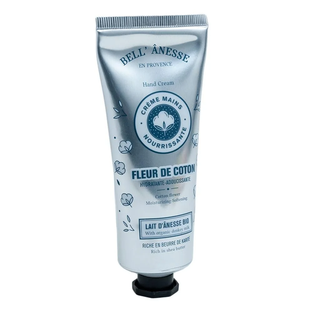 Крем для рук Label Provence Nature з органічним ослиним молоком і маслом ши - Cotton Floral Fragrance - тюбик 75 мл, фото №1