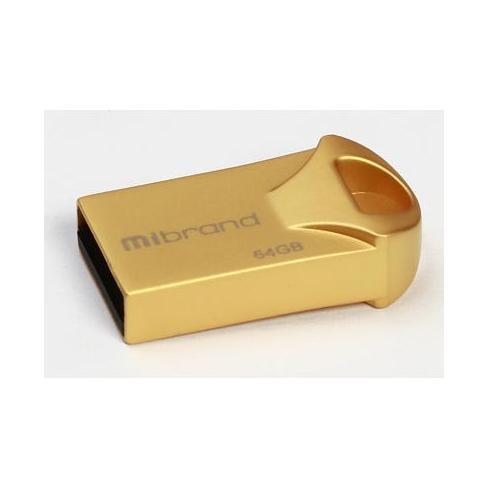 USB флеш-накопичувач Mibrand 64GB Hawk Gold 2.0 MI2.0/HA64M1G, фото №1