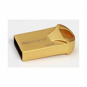 USB флеш-накопичувач Mibrand 64GB Hawk Gold 2.0 MI2.0/HA64M1G - Фото 1