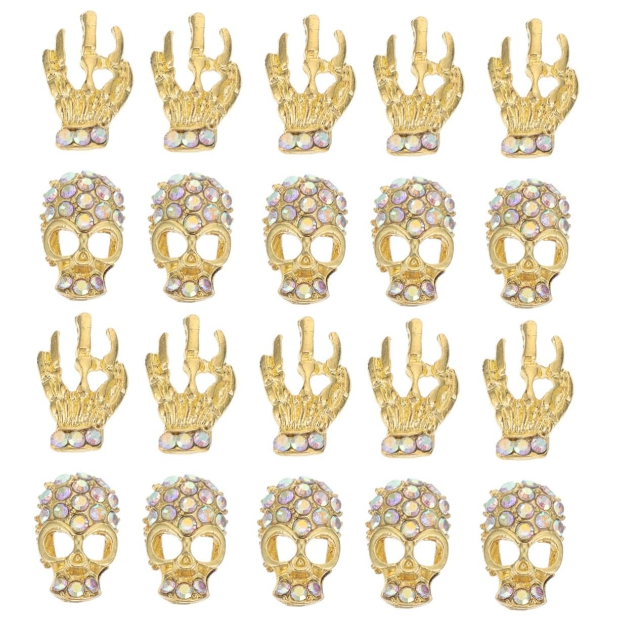 Украшения для ногтей Череп, 40 шт., фото №1 Украшения для ногтей Череп, 40 шт., фото №1