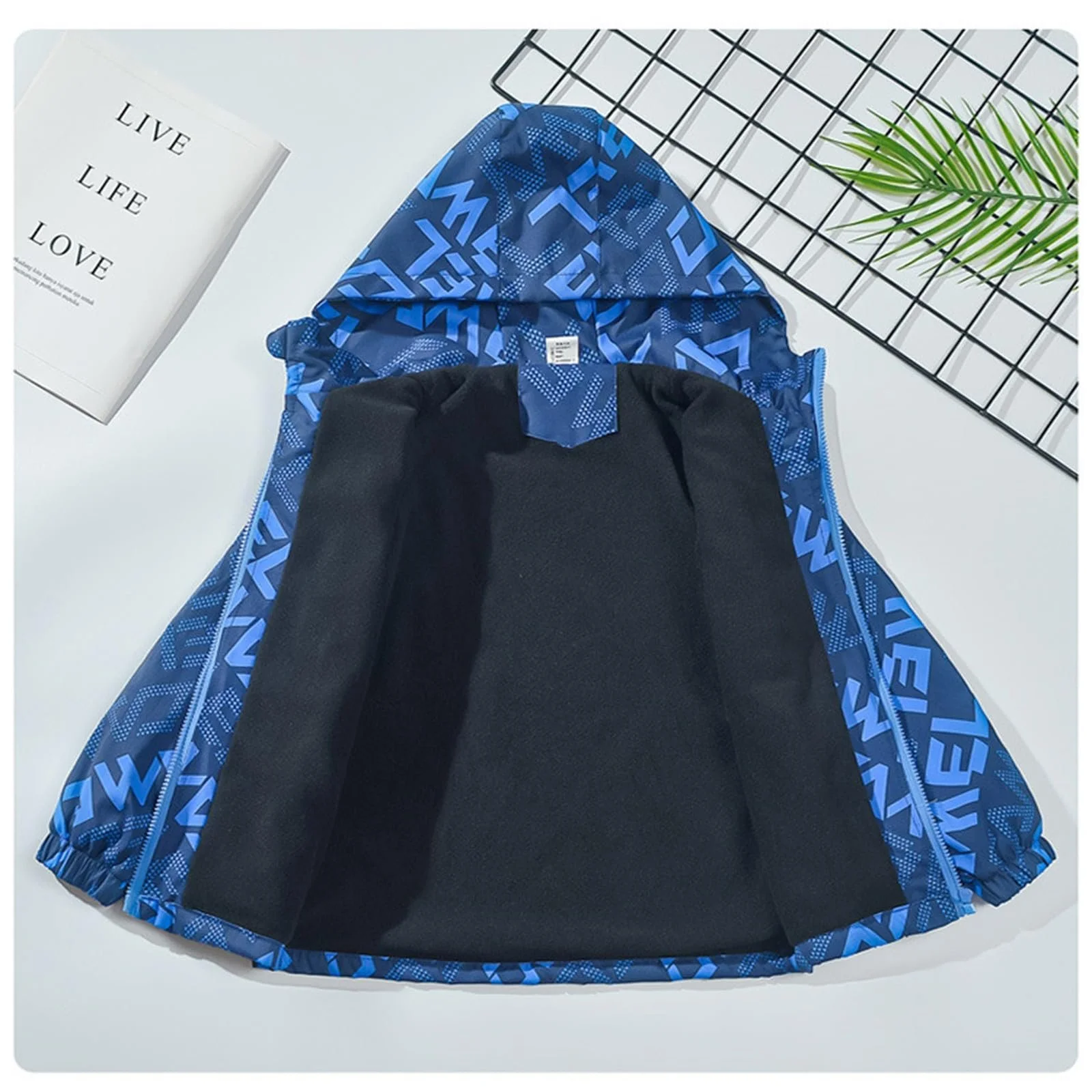 Софтшел куртка з капюшоном KQIVAM для дітей, вітрозахисна, фото №7