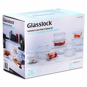 Набір скляних контейнерів Glasslock з 26 предметів для духовки та мікрохвильової печі Прозорий - Фото 1