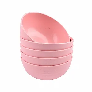 Миска IDISON Пластиковый набор мисок 5 штук Небьющиеся миски для лапши, хлопьев, 530 мл - Фото 1