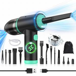 Электрическая воздуходувка и мини-пылесос 2-в-1 EVARYOO 90 000 RPM 12 Kpa 90W 7000 mAh LED-подсветка - Фото 1