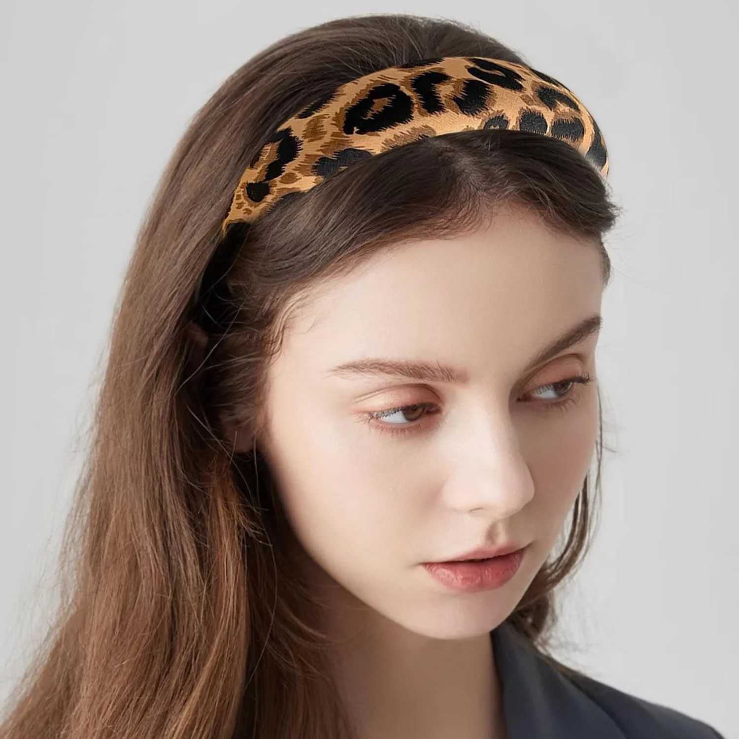 Обруч для волосся Леопардовий принт для жінок, 1шт, фото №5