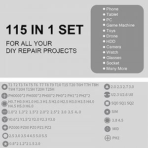 Набір викруток Präzisions-Schраubendreher 115 in 1 synthetic.ua - Фото 1