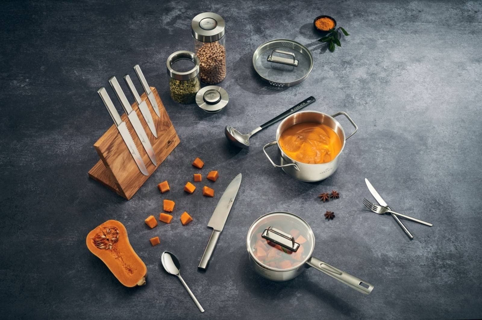 Набір столових приборів Gerlach 24 предмети Gloss Ambiente, фото №8 Набір столових приборів Gerlach 24 предмети Gloss Ambiente, фото №8