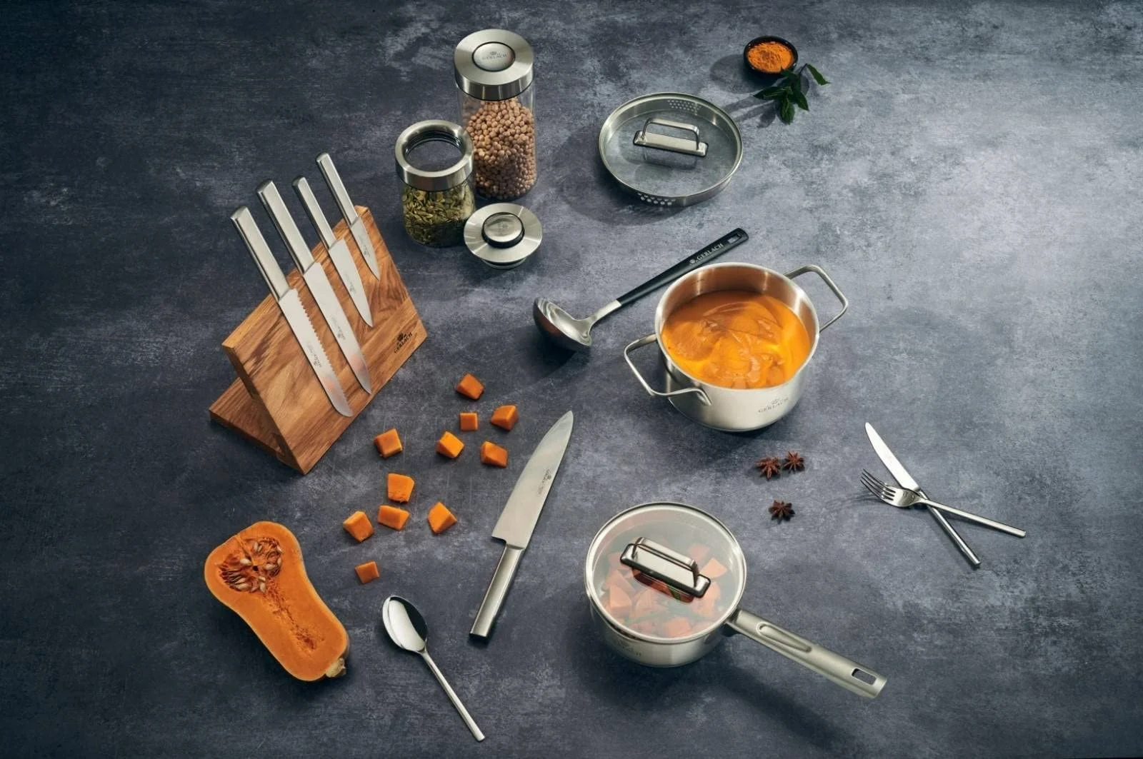 Набор столовых приборов Gerlach 24 предмета Gloss Ambiente, фото №8