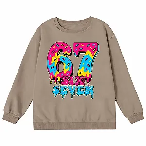 Пуловер для девочек с длинными рукавами, мягкий, свободного кроя, с принтом - идеально подходит для игр на каждый день, размер 164 - L synthetic.ua - Фото 1