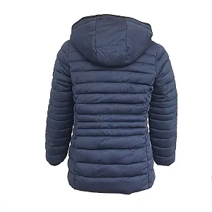 Анорак Outburst 3944409 для дівчат, зимова куртка з капюшоном, темно-синій synthetic.ua - Фото 1