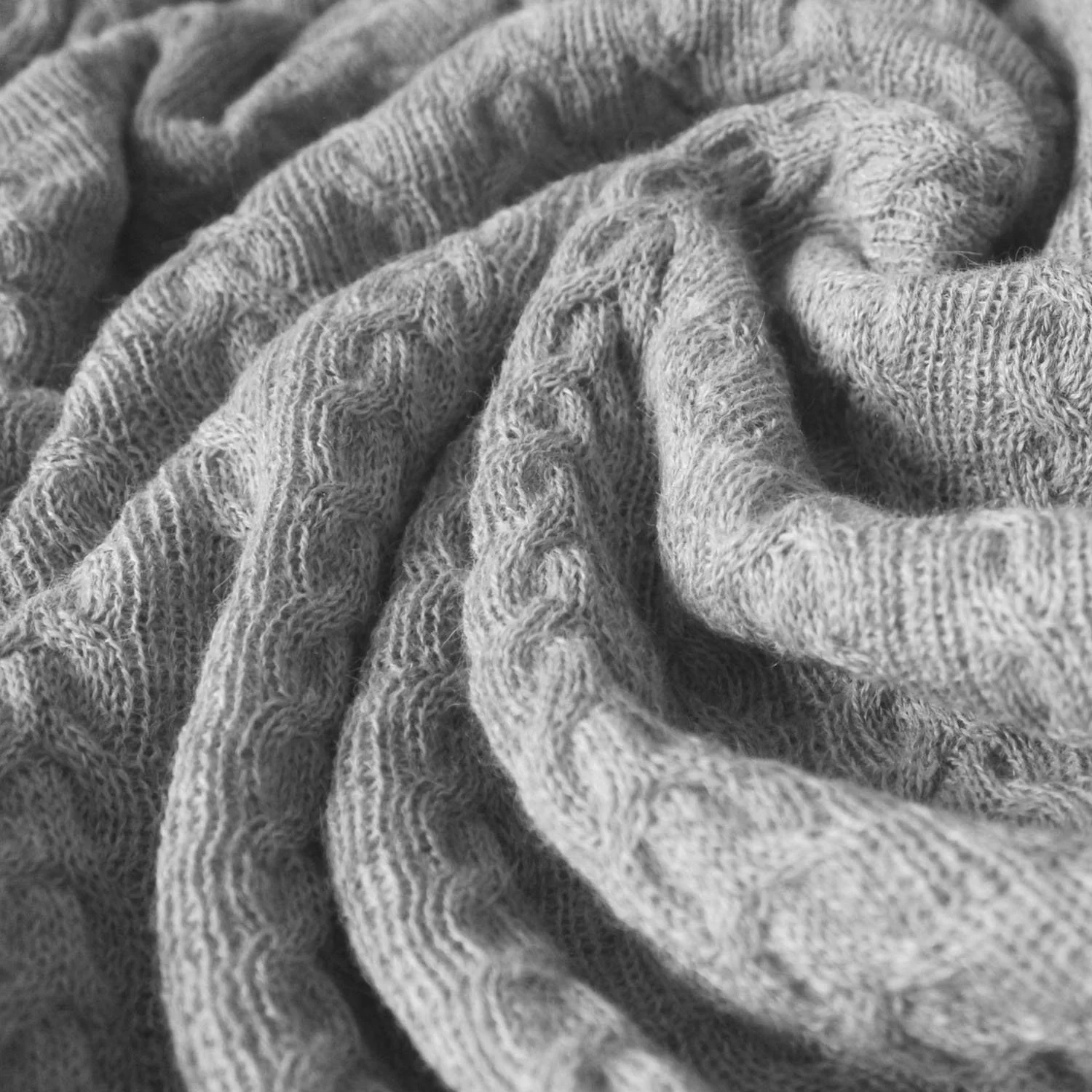 Одеяло Тип Lorenzo Cana из альпаки Объемное Роскошное 96035 Серый цвет, фото №1