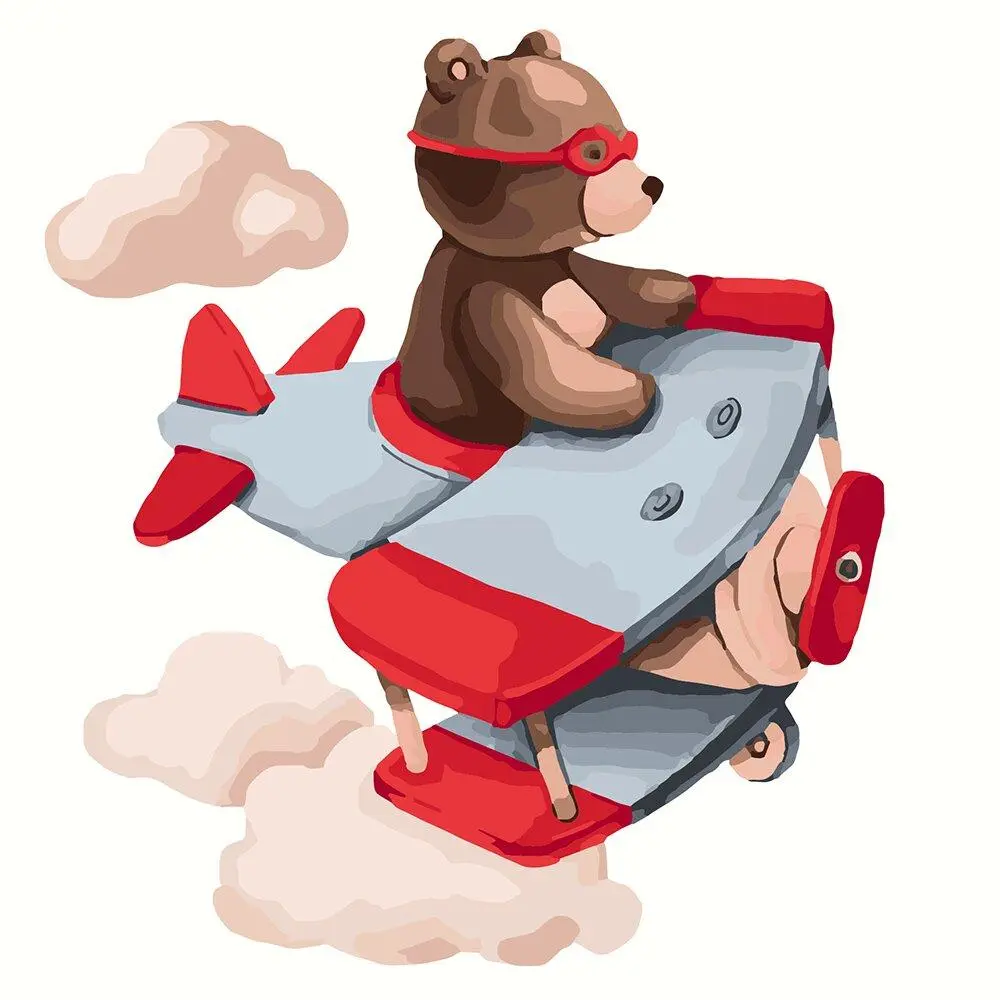 KHO2343 Картина для малювання за номерами подорожуючи небом Без коробки, фото №1