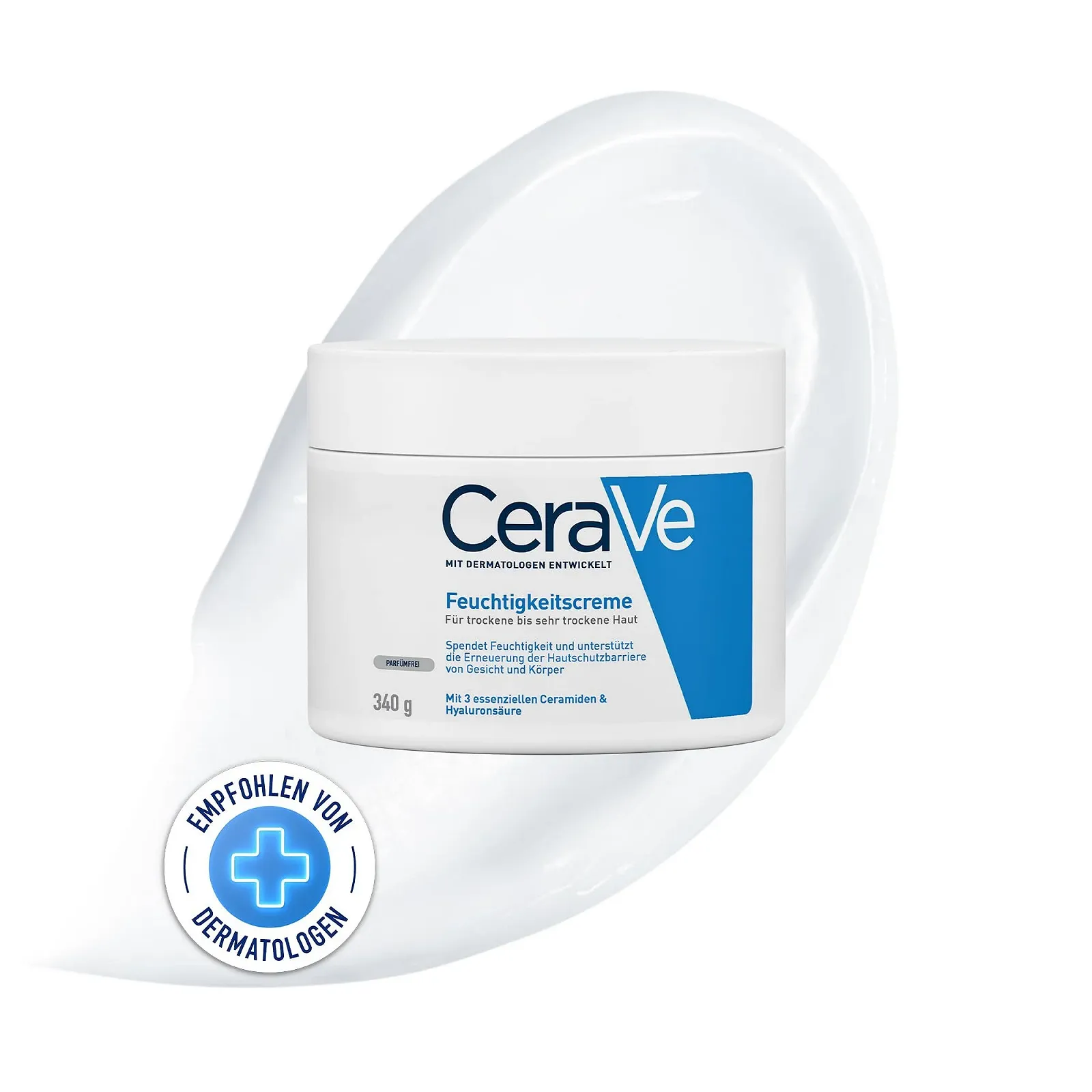 Зволожуючий крем CeraVe для сухої та дуже сухої шкіри 340 г, фото №1